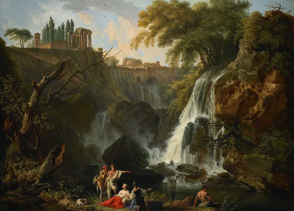 The Cascade at Tivoli (About 1750) - Claude Joseph Vernet