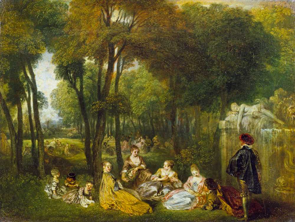 The Champs Elisees - Jean-Antoine Watteau