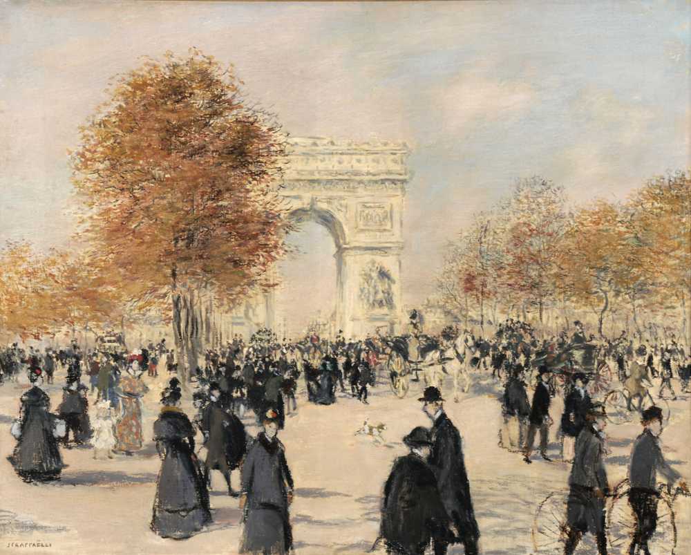 The Champs-Élysees (1902) - Jean-Francois Raffaelli