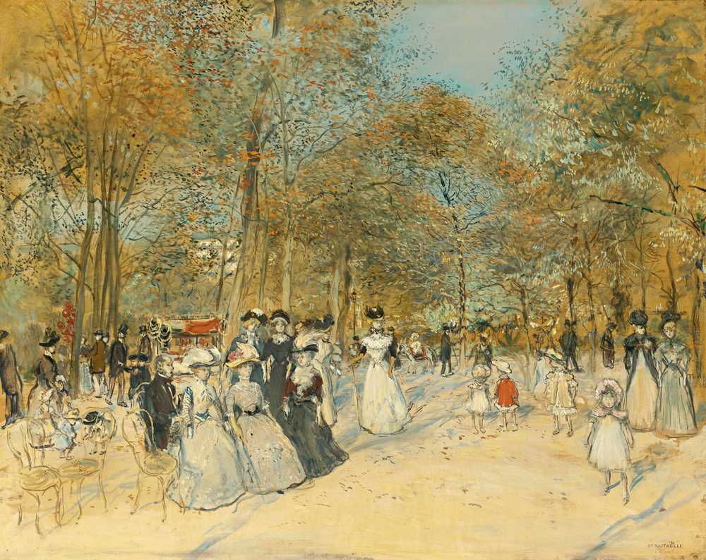 The Champs-Élysees - Jean-Francois Raffaelli