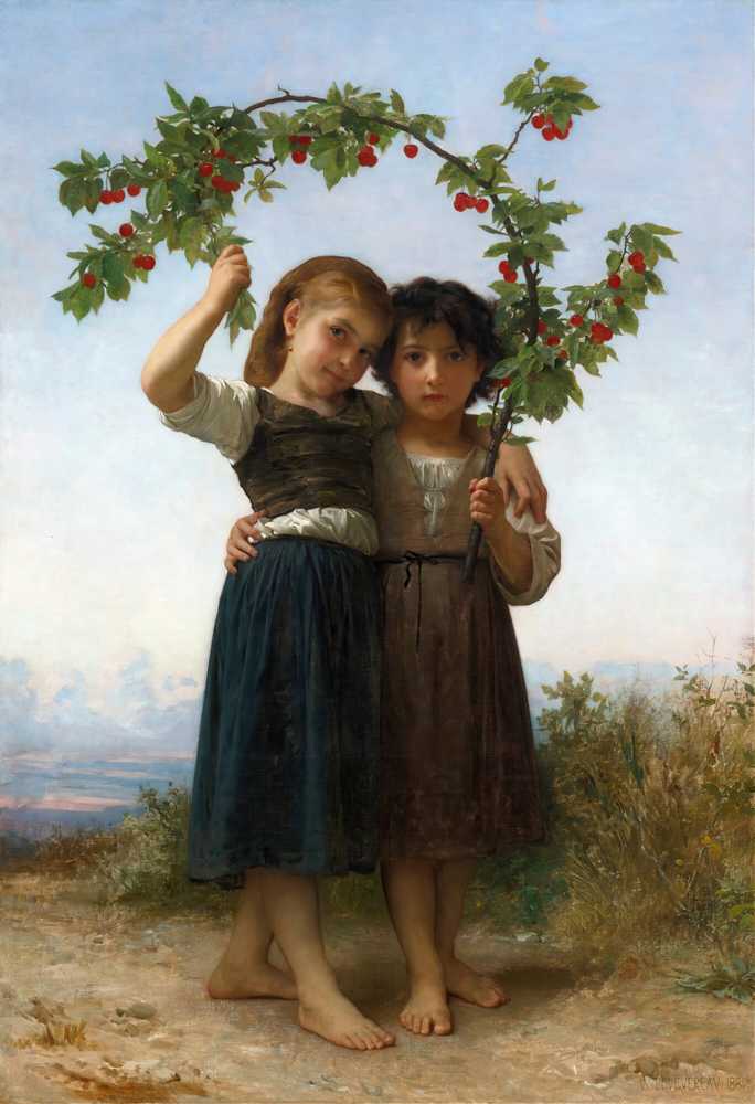The Cherry Branch (1881) - William-Adolphe Bouguereau
