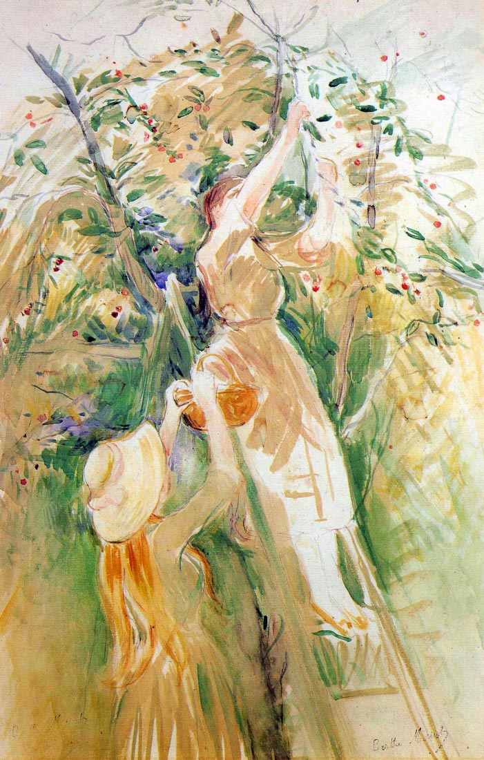 The Cherry Tree, study - Morisot