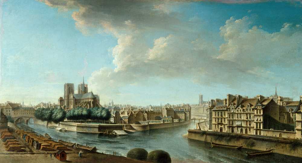 The Chevet of Notre-Dame and the Western Point of Ile Saint-Louis ... - Raguenet