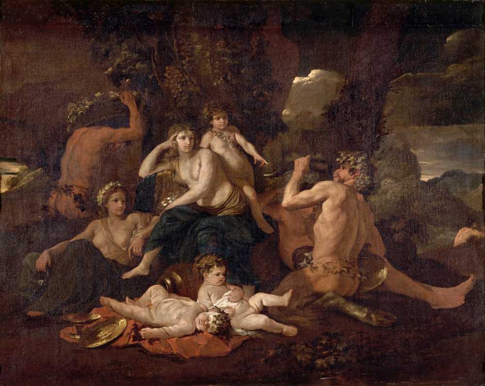 The childhood of Bacchus (ca 1630) - Nicolas Poussin