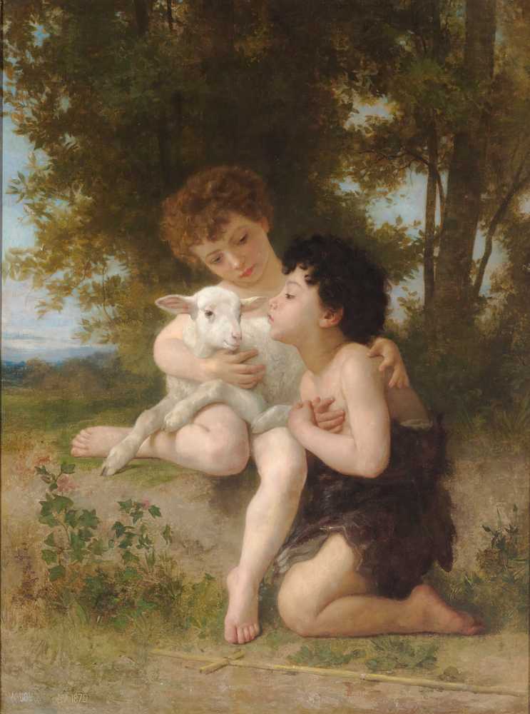 The Children with the Lamb (1879) - William-Adolphe Bouguereau