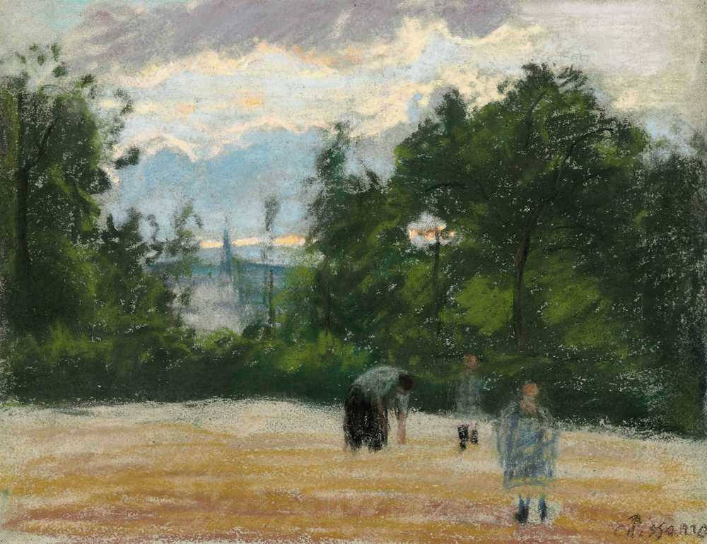 The clearing (circa 1875) - Camille Pissarro