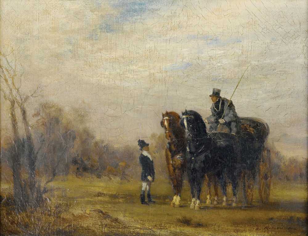 The coach (1854) - Gustave Moreau