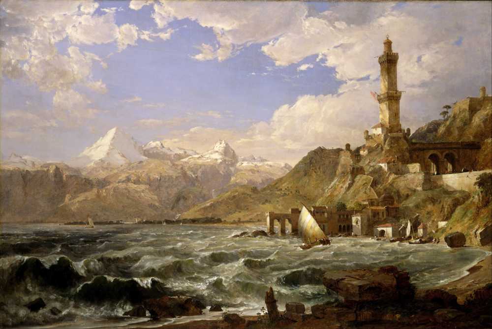 The Coast of Genoa - Jasper Francis Cropsey
