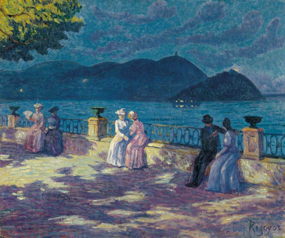 The Concha, Night-time (c. 1906) - Dario de Regoyos