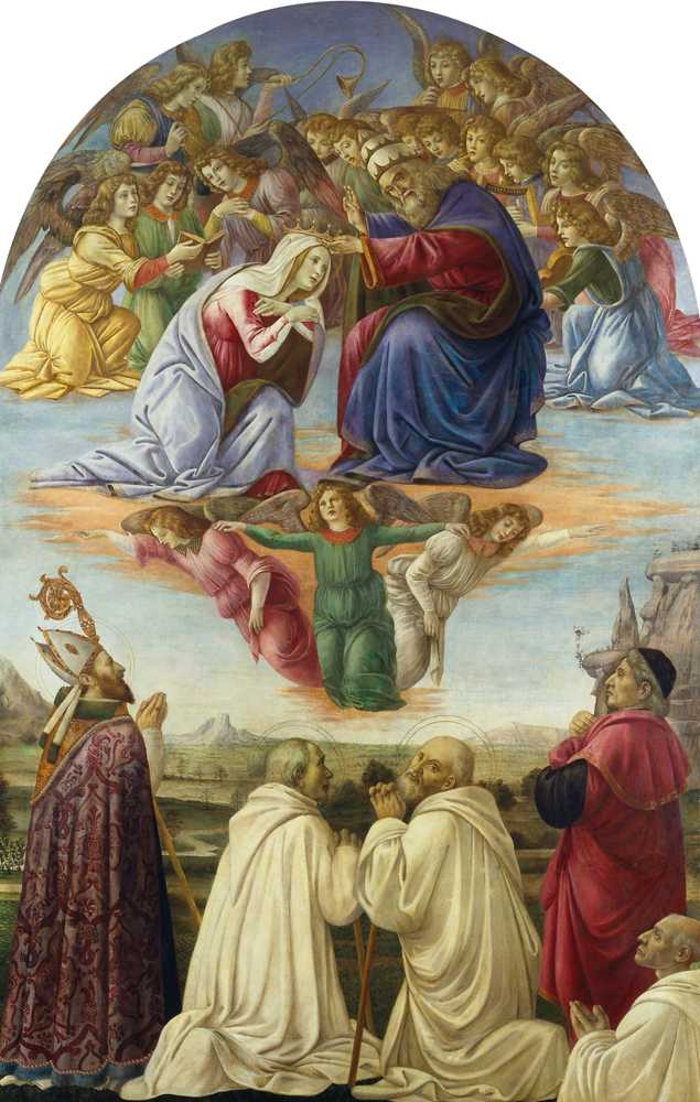 The Coronation Of The Virgin - Sandro Botticelli