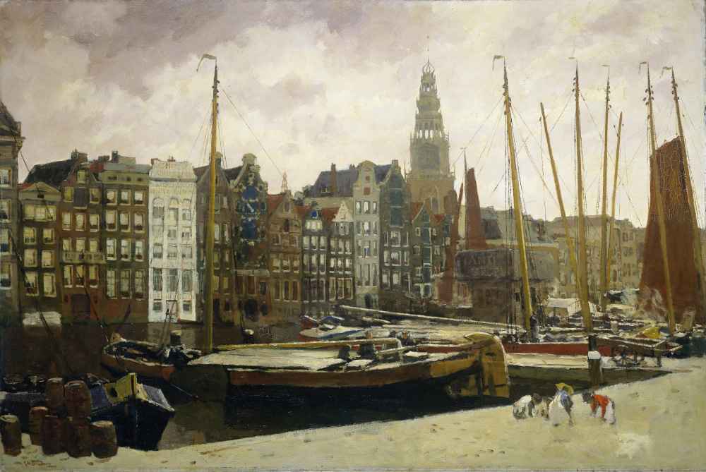 The Damrak, Amsterdam - George Hendrik Breitner