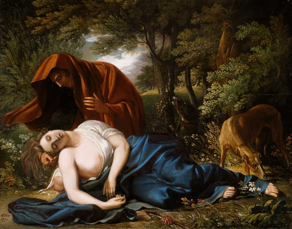 The Death of Procris (1770) - Benjamin West