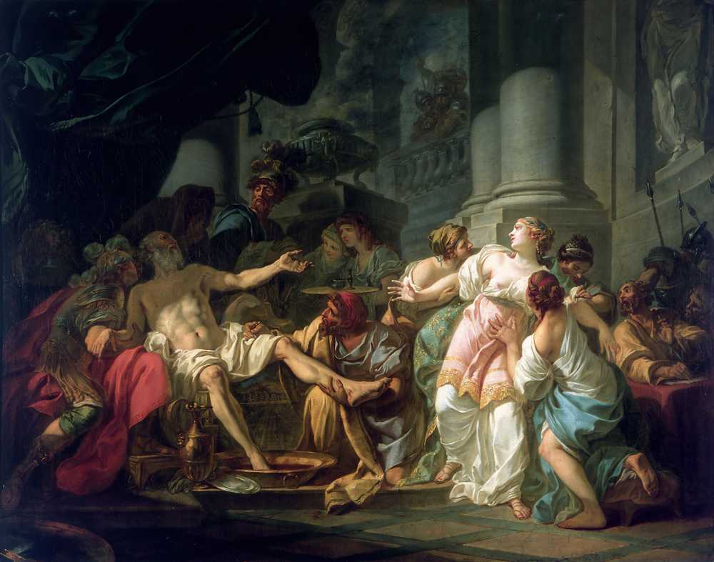 The Death Of Seneca (1773) - Jacques-Louis David