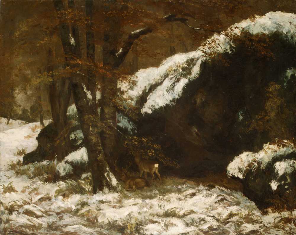 The Deer (ca. 1865) - Gustave Courbet