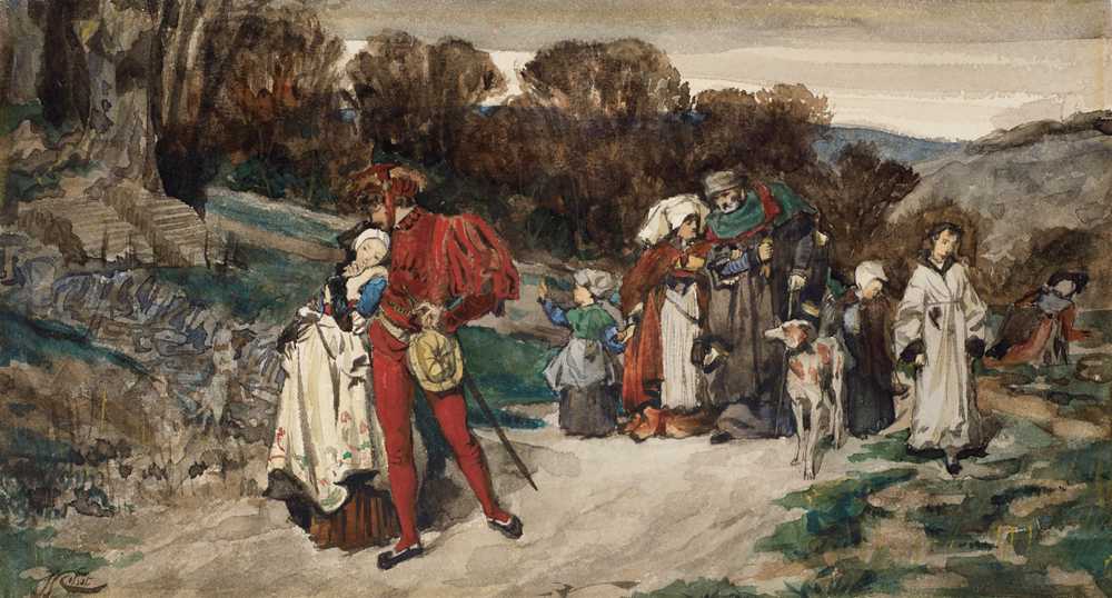 The departure of the groom - James Tissot