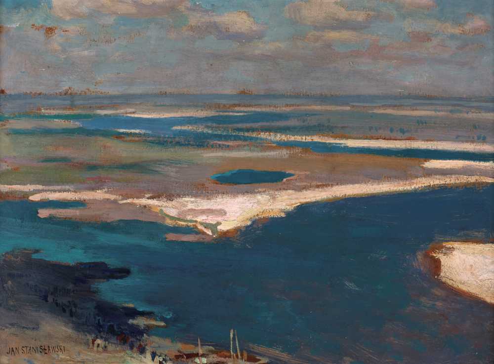 The Dnieper River in Blue (1904) - Jan Stanisławski