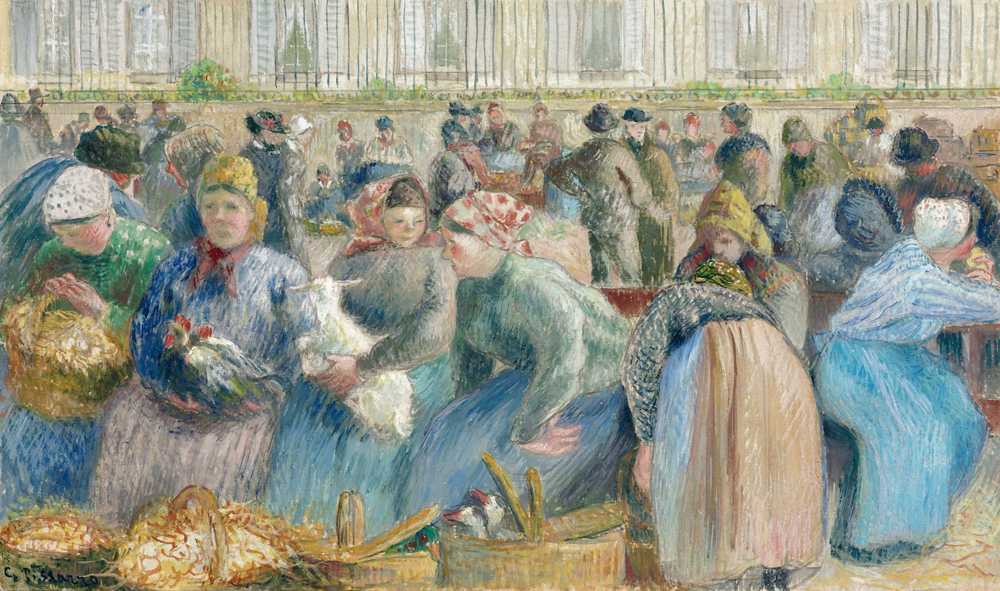 The Egg Market (circa 1884) - Camille Pissarro