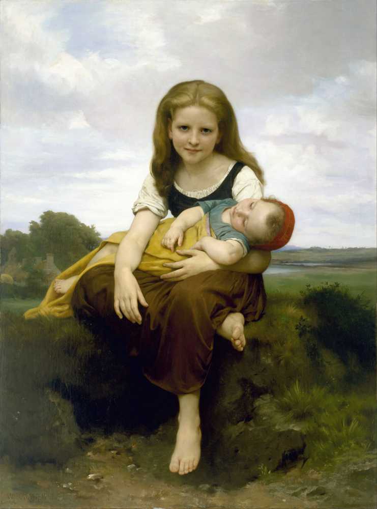 The Elder Sister (1869) - William-Adolphe Bouguereau