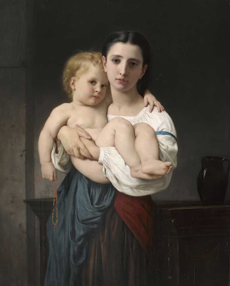 The Elder Sister (Ca. 1864) - William-Adolphe Bouguereau