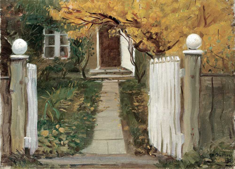 The entrance to our garden - Anna Ancher