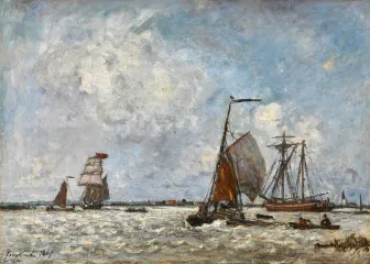 The Estuary, Belgium (1867) - Johan Barthold Jongkind
