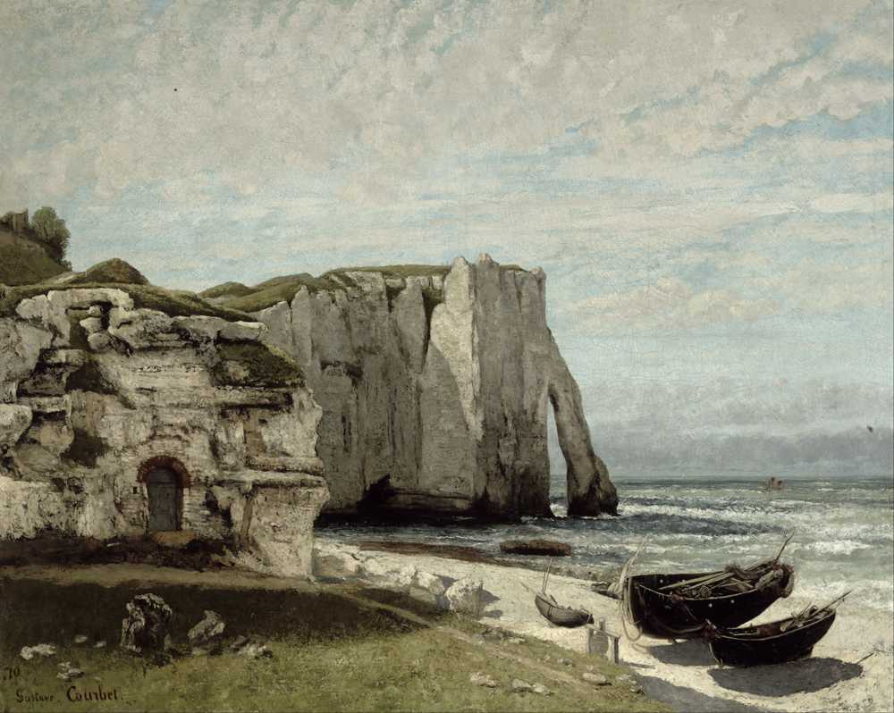 The Etretat Cliffs after the Storm (1870) - Gustave Courbet