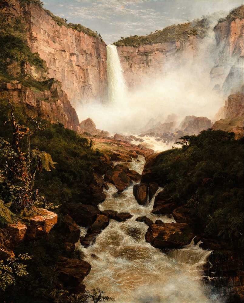The Falls of the Tequendama near Bogota, New Granada (1854) - Church