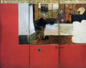 The family picture of Epps, panels 1-3 - Alma-Tadema