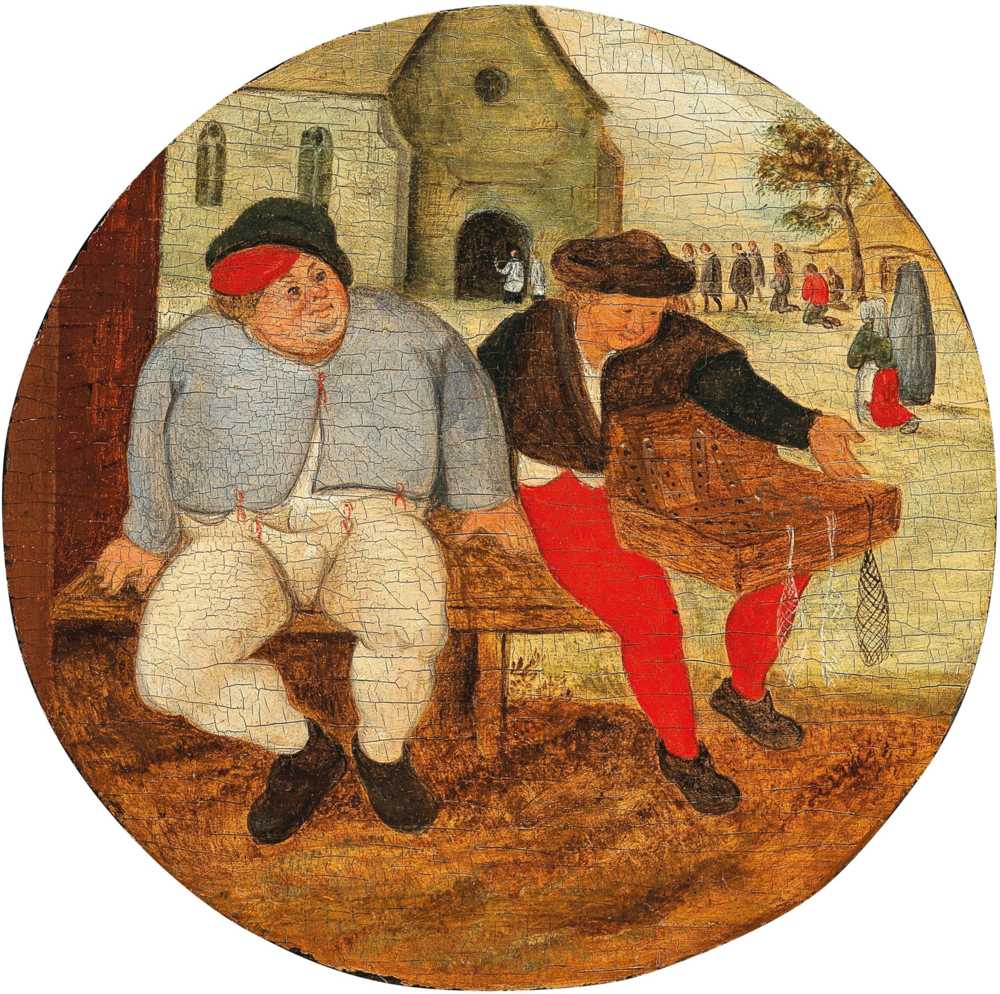 The Fat Peasant and the Merchant - Pieter Brueghel Młodszy