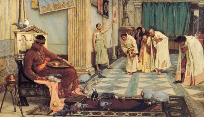 The Favourites Of The Emperor Honorius - John William Waterhouse