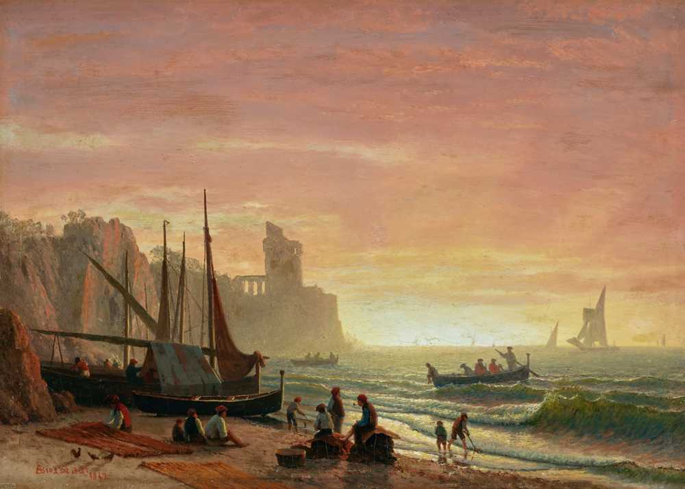 The Fishing Fleet (1862) - Albert Bierstadt
