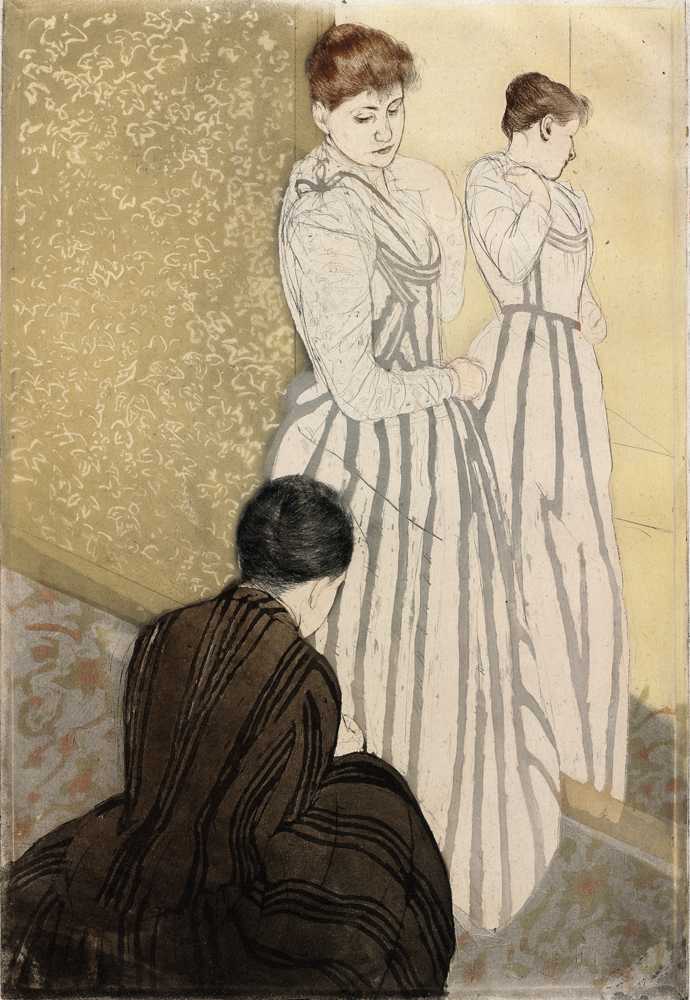The Fitting (1890-1891) - Mary Cassatt