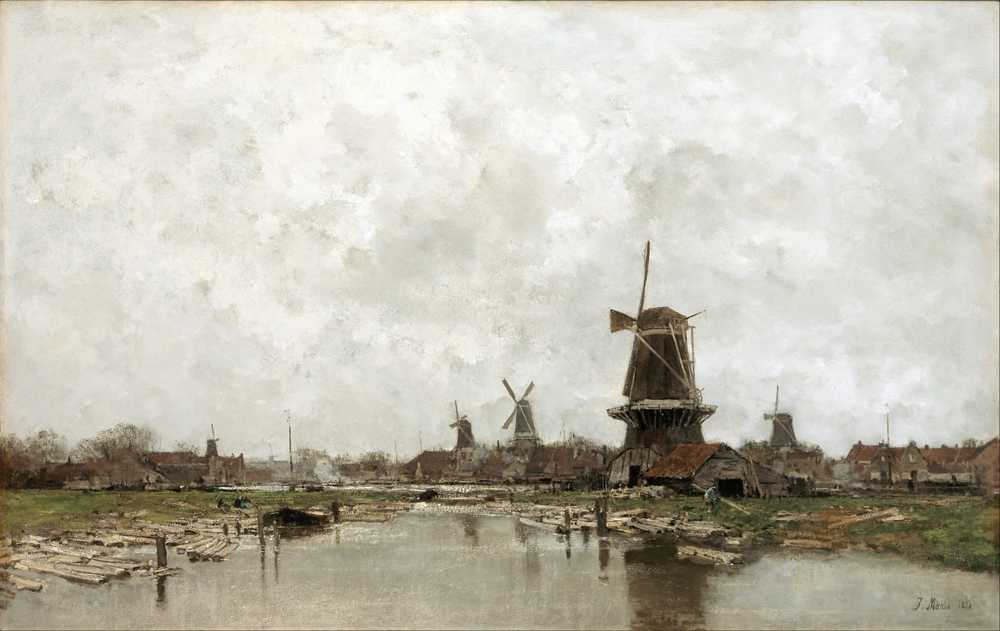 The Five Windmills (1878) - Matthijs Maris