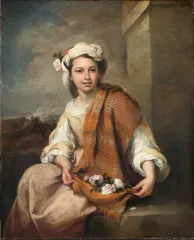 The Flower Girl - Bartolome Esteban Perez Murillo