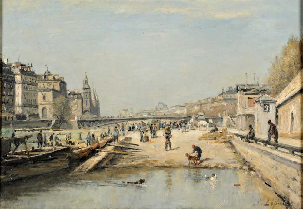 The Flower Quay (1844-1888) - Stanislas Lepine