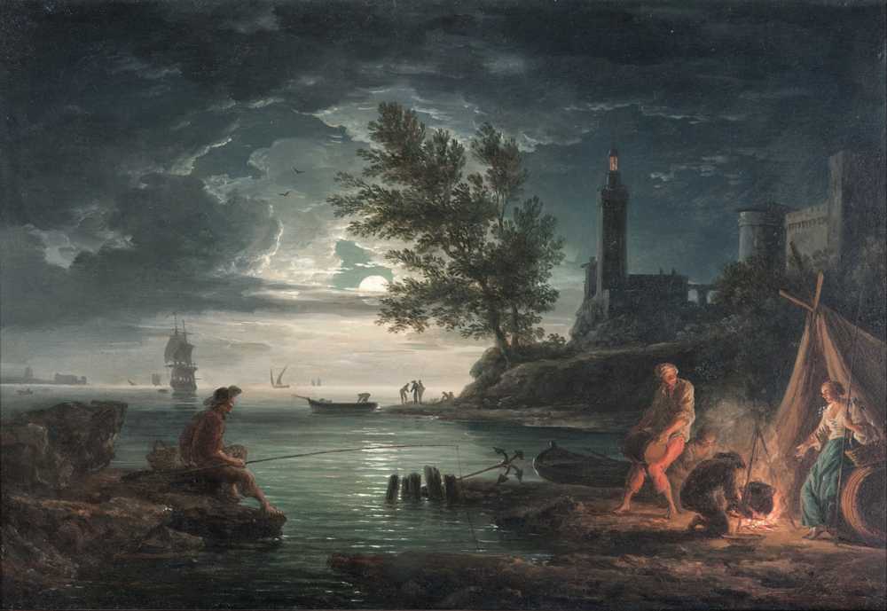The four times of day- Night (1757) - Claude Joseph Vernet