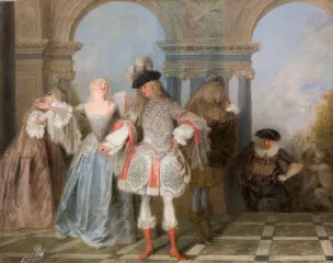 The French Comedians - Jean-Antoine Watteau