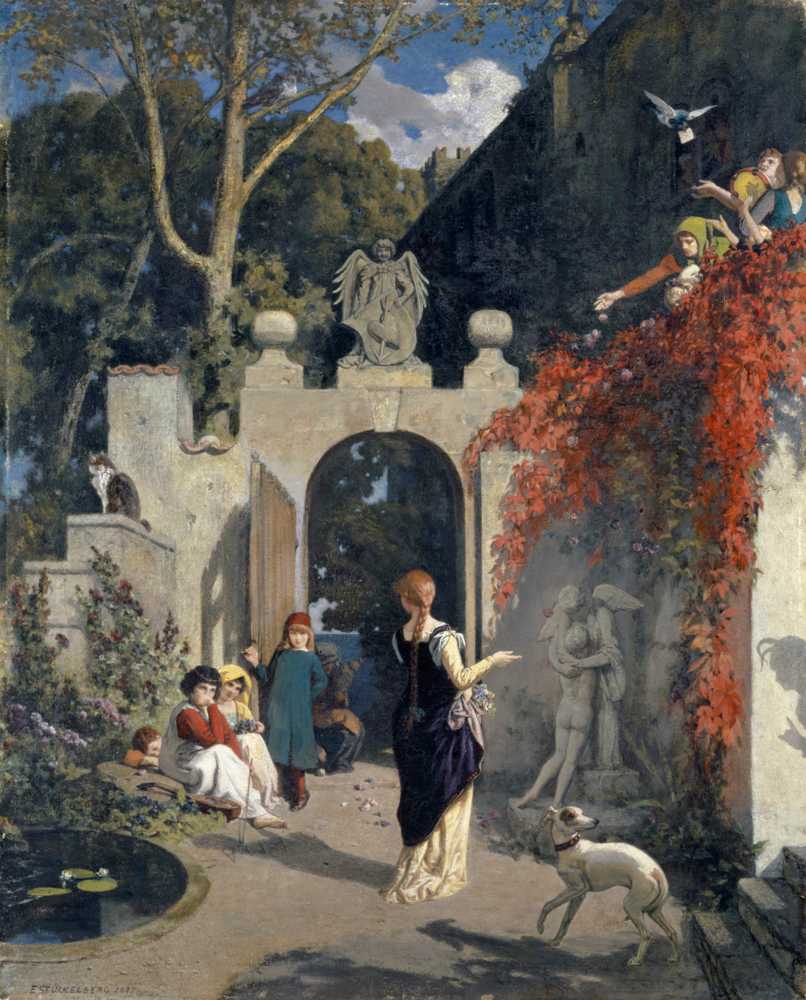 The Garden of Love (1887) - Ernst Stückelberg