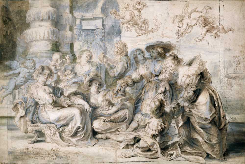The Garden of Love (right portion) (ca. 1633–35) - Peter Paul Rubens