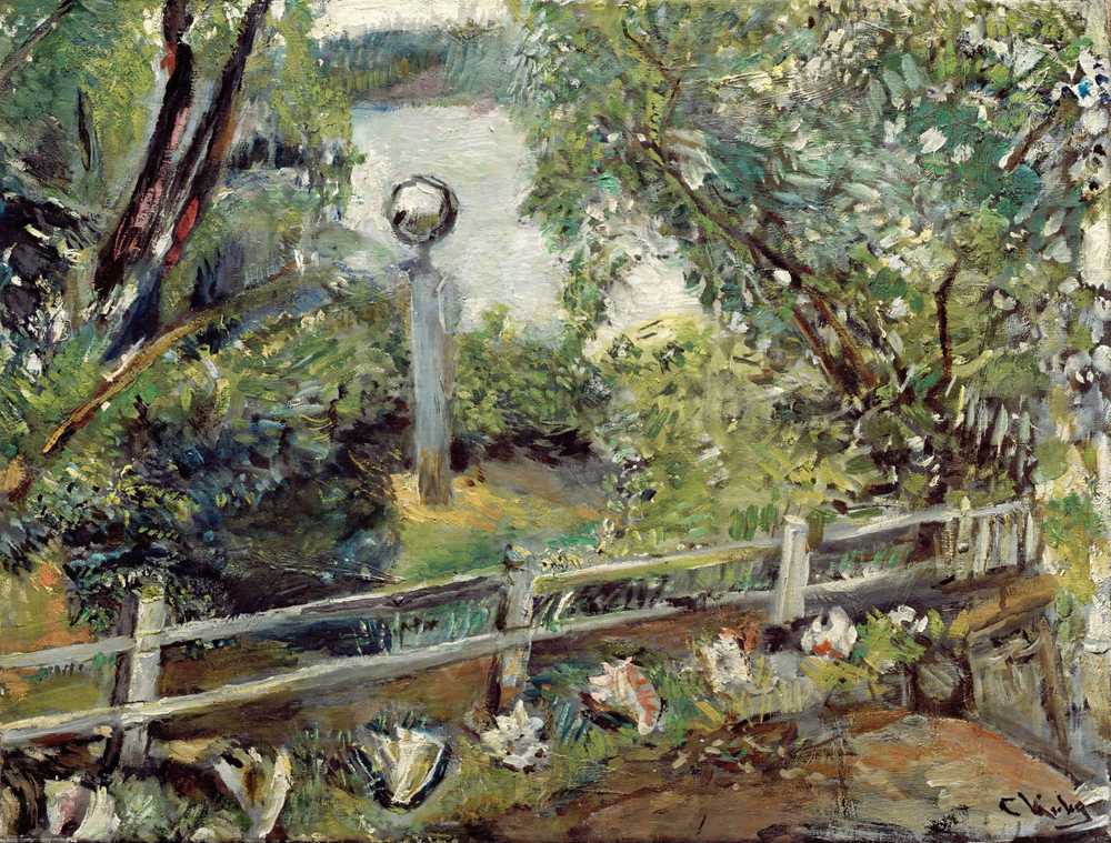 The Garden with the Glass Ball (1918) - Christian Krohg