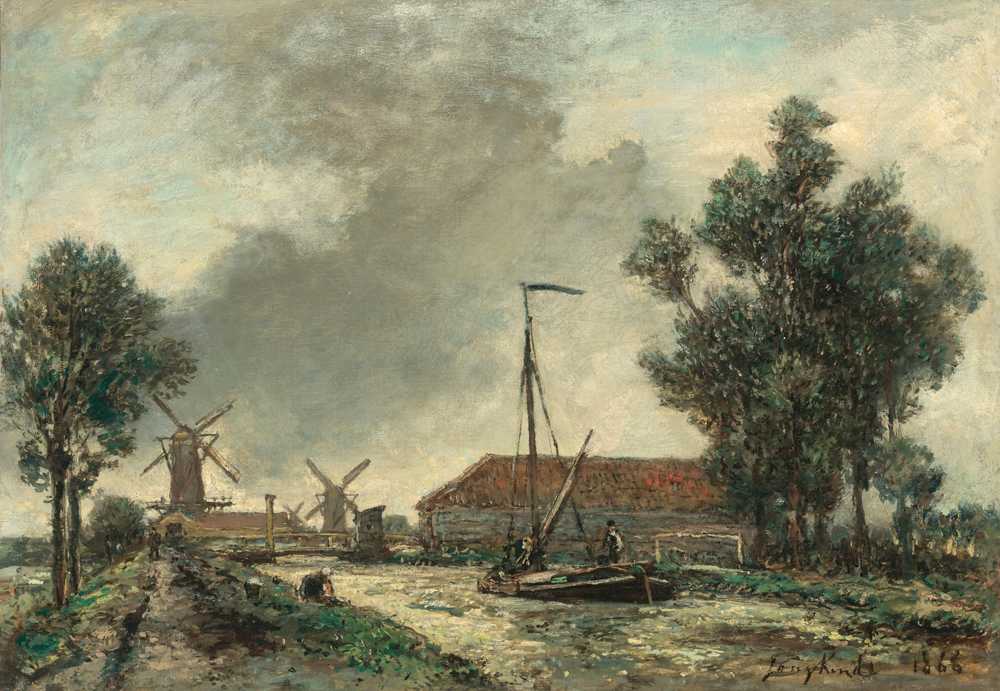 The Gateway, Holland (1868) - Johan Barthold Jongkind