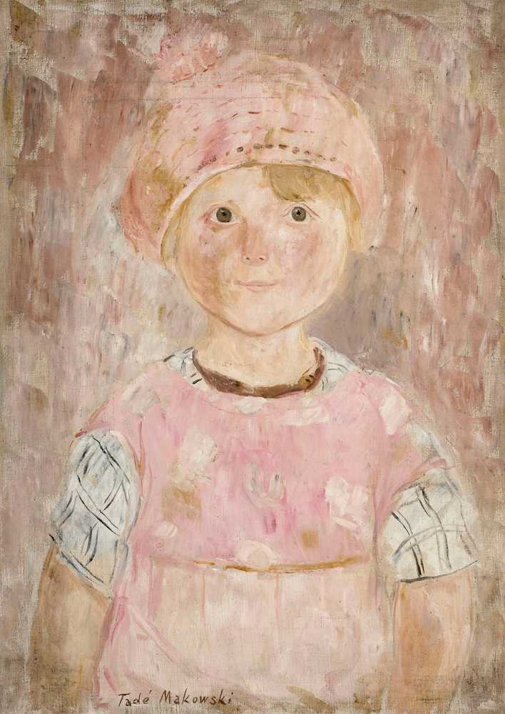 The Girl in a Pink Dress and Cap (1927) - Tadeusz Makowski