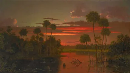The Great Florida Sunset (1887) - Martin Johnson Heade