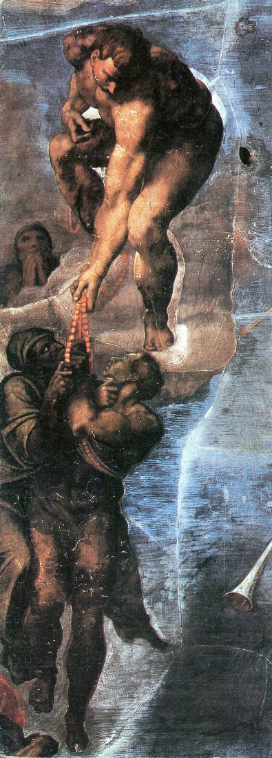 The group of the elect, called the Rosary - Michelangelo
