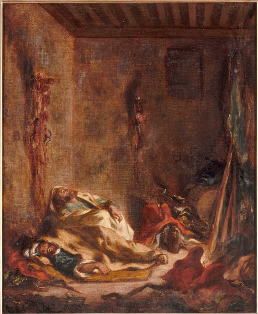 The guardhouse in Meknes (1847) - Ferdinand Victor Eugene Delacroix