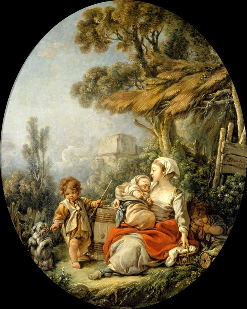 The Happy Mother (1758) - Francois Boucher