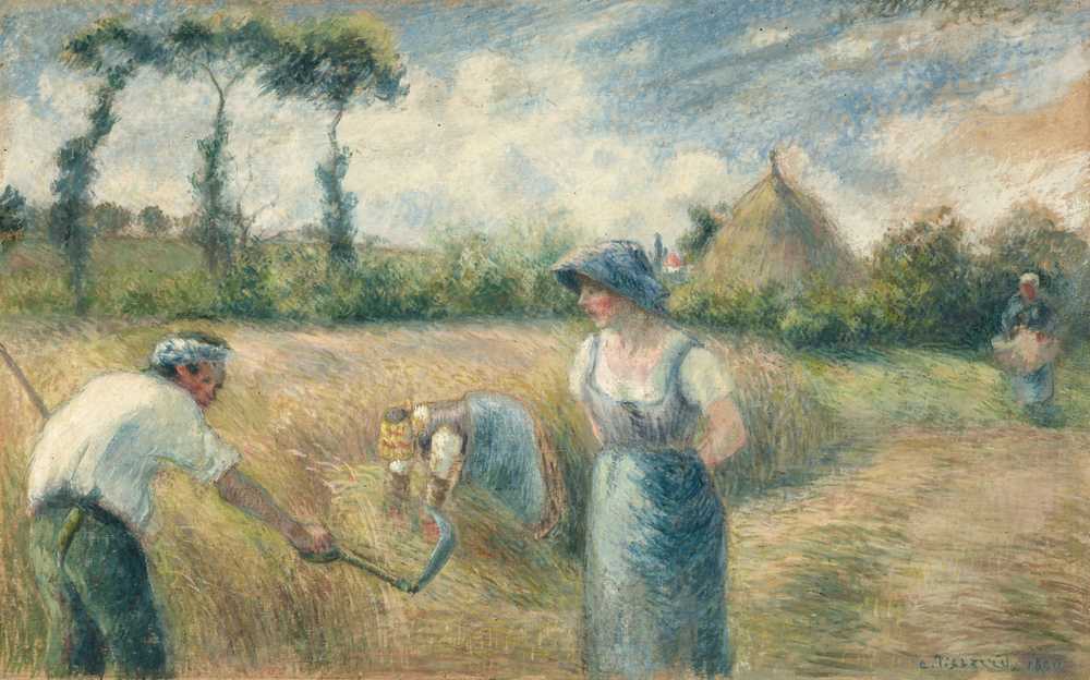 The Harvest (1880) - Camille Pissarro
