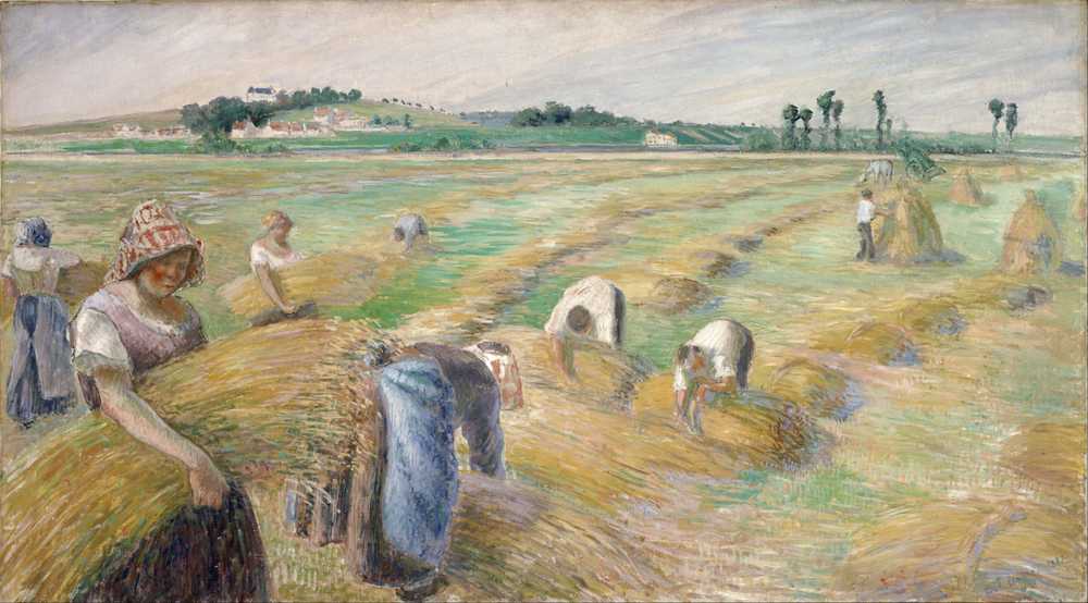 The Harvest - Camille Pissarro