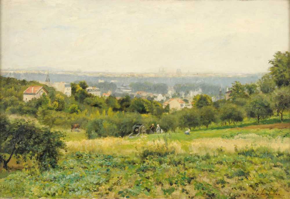 The Heights of Meudon (1884) - Stanislas Lepine