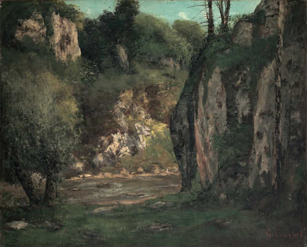 The Hidden Brook (ca. 1873–77) - Gustave Courbet